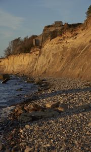 Preview wallpaper stones, pebbles, coast, sea, nature