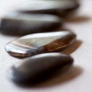 Preview wallpaper stones, pebbles, glare, blur, macro