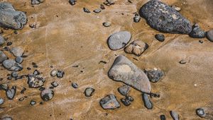 Preview wallpaper stones, pebbles, sand, beaches