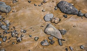 Preview wallpaper stones, pebbles, sand, beaches