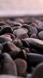 Preview wallpaper stones, pebbles, sea, coast