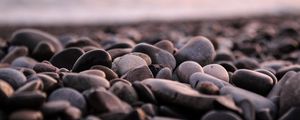 Preview wallpaper stones, pebbles, sea, coast