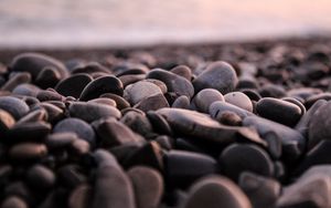 Preview wallpaper stones, pebbles, sea, coast