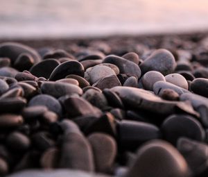 Preview wallpaper stones, pebbles, sea, coast