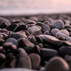 Preview wallpaper stones, pebbles, sea, coast