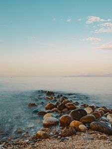 Preview wallpaper stones, pebbles, sea, nature