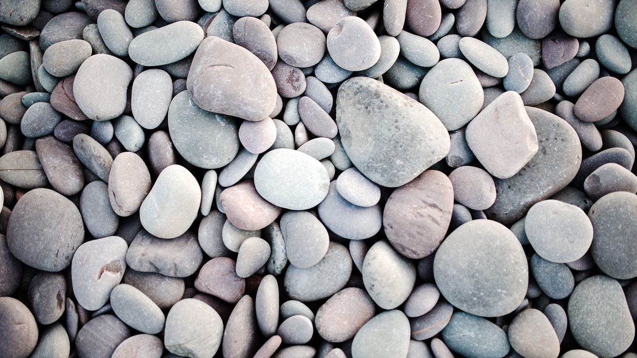 Wallpaper stones, pebbles, texture, gray