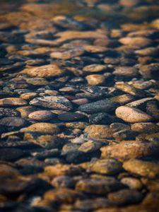 Preview wallpaper stones, pebbles, water, texture