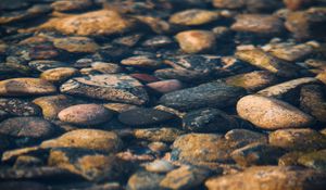 Preview wallpaper stones, pebbles, water, texture