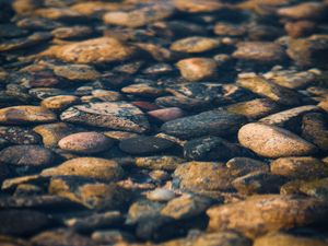Preview wallpaper stones, pebbles, water, texture