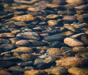 Preview wallpaper stones, pebbles, water, texture