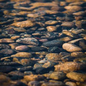 Preview wallpaper stones, pebbles, water, texture