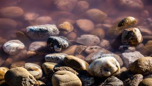 Preview wallpaper stones, pebbles, water, macro