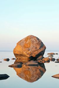 Preview wallpaper stones, reflection, water, lake