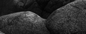 Preview wallpaper stones, relief, black and white, dark