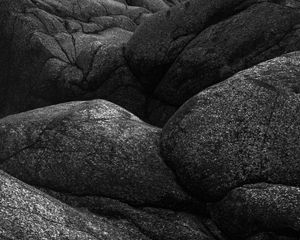 Preview wallpaper stones, relief, black and white, dark