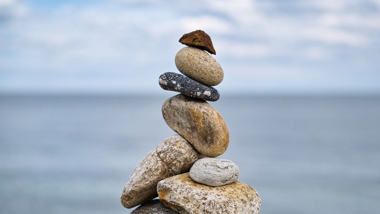 Wallpaper stones, relief, blur, nature