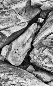 Preview wallpaper stones, relief, bw, nature