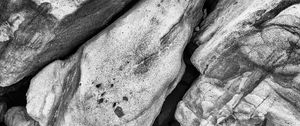 Preview wallpaper stones, relief, bw, nature