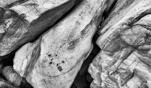 Preview wallpaper stones, relief, bw, nature