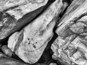 Preview wallpaper stones, relief, bw, nature