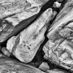 Preview wallpaper stones, relief, bw, nature