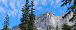 Preview wallpaper stones, relief, landscape, mountains, trees