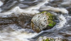 Preview wallpaper stones, river, landscape, water, nature