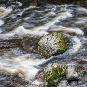 Preview wallpaper stones, river, landscape, water, nature