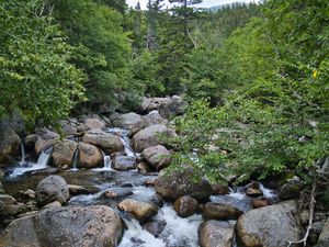Preview wallpaper stones, river, water, landscape, nature