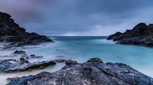 Preview wallpaper stones, rock, sea, nature