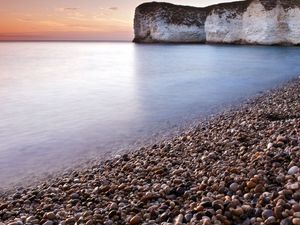 Preview wallpaper stones, rock, sea, smooth surface, coast