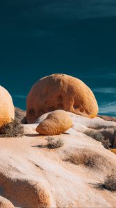 Preview wallpaper stones, rocks, grass, clouds, nature