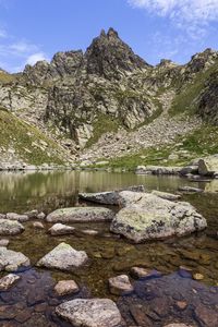 Preview wallpaper stones, rocks, lake, landscape, nature