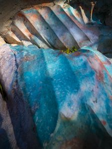 Preview wallpaper stones, rocks, relief, grass, colorful, nature