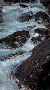 Preview wallpaper stones, rocks, surf, sea, waves, water