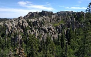 Preview wallpaper stones, rocks, trees, nature, landscape