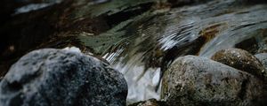 Preview wallpaper stones, rocks, water, stream