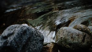 Preview wallpaper stones, rocks, water, stream