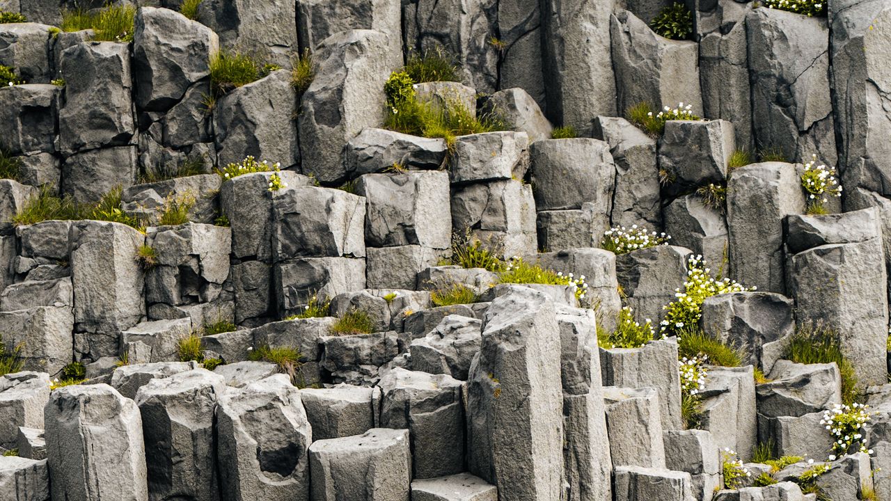 Wallpaper stones, ruins, rock, gray, texture