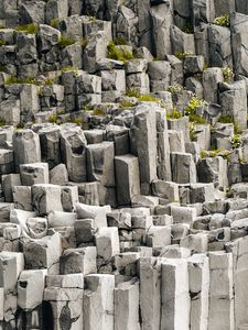 Preview wallpaper stones, ruins, rock, gray, texture