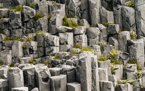 Preview wallpaper stones, ruins, rock, gray, texture