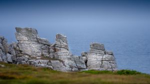Preview wallpaper stones, ruins, sea, nature