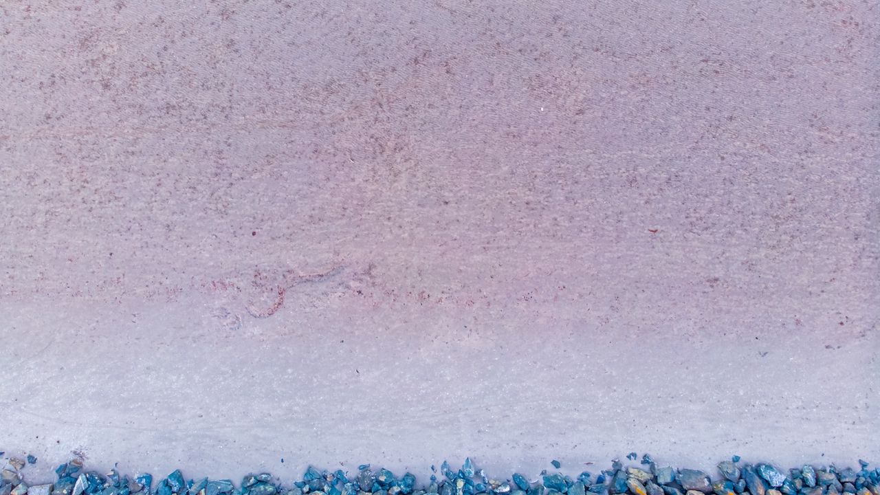 Wallpaper stones, sand, beach, aerial view