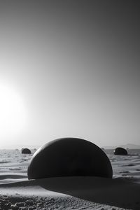 Preview wallpaper stones, sand, shadows, bw, desert