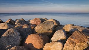 Preview wallpaper stones, sea, coast, water