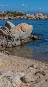Preview wallpaper stones, sea, coast, landscape