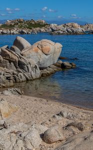 Preview wallpaper stones, sea, coast, landscape