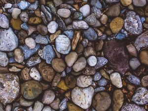 Preview wallpaper stones, sea, pebbles, forms