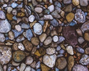 Preview wallpaper stones, sea, pebbles, forms